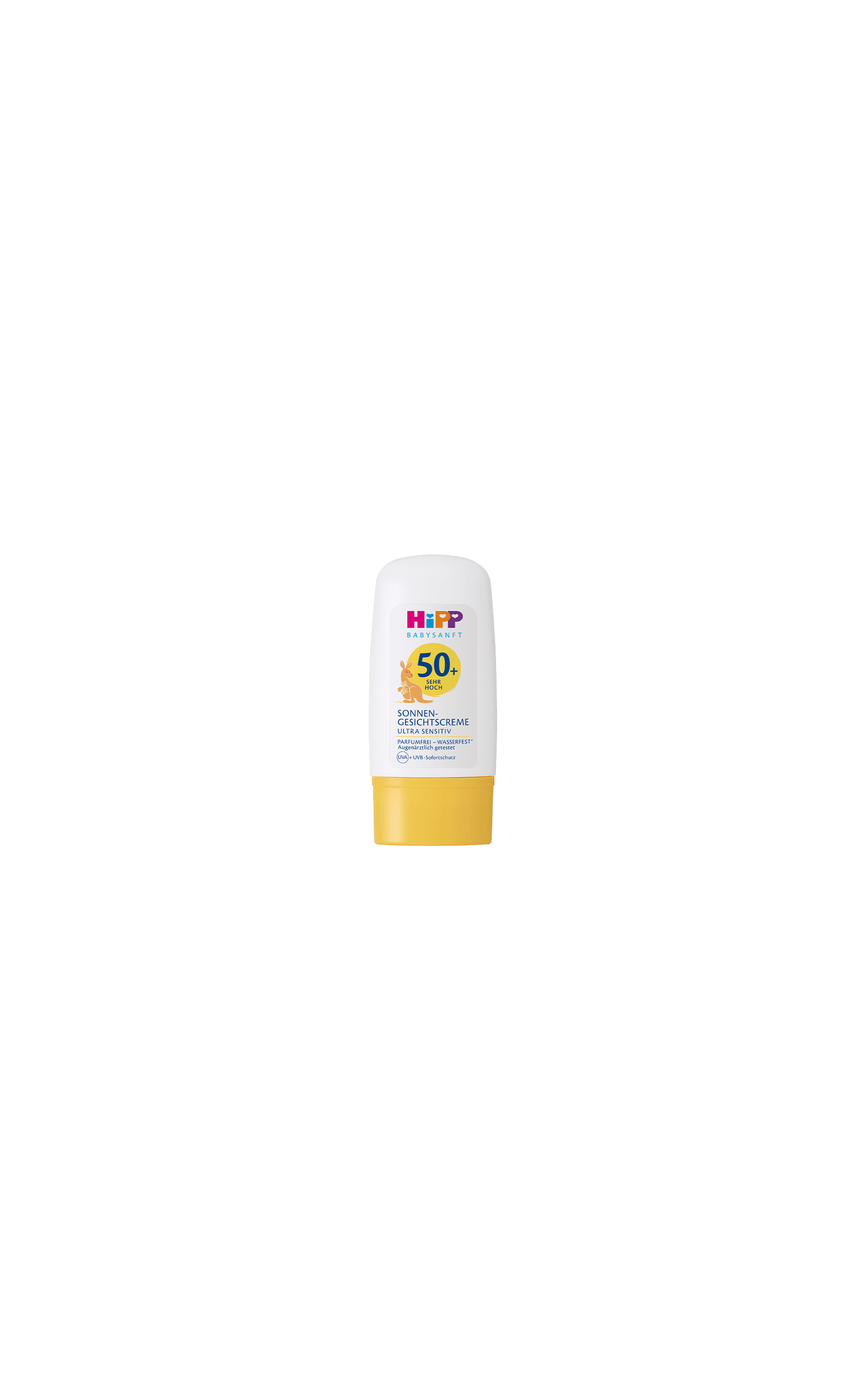 HiPP Babysanft Sonnen-Gesichtscreme LSF 50+ in 30-ml-Tube für ultra-sensitive Babyhaut