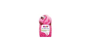 HiPP Blubber Bad Flamingo mit Bio-Mandelextrakt und Erdbeerduft in pinker 40-ml-Packung