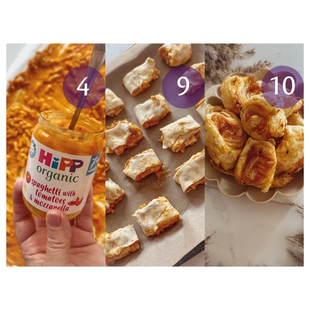Visual step-by-step guide of recipe method