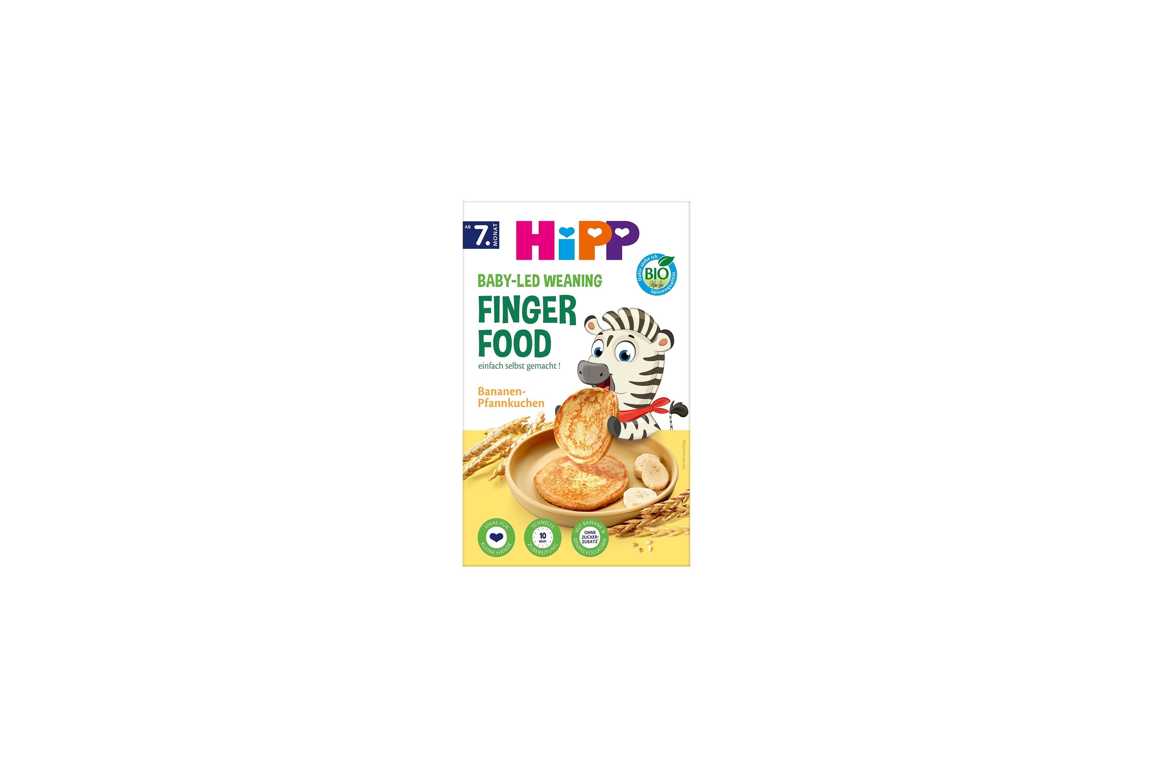 HiPP Bio Baby-led Weaning Fingerfood Bananen-Pfannkuchen ab dem 7. Monat