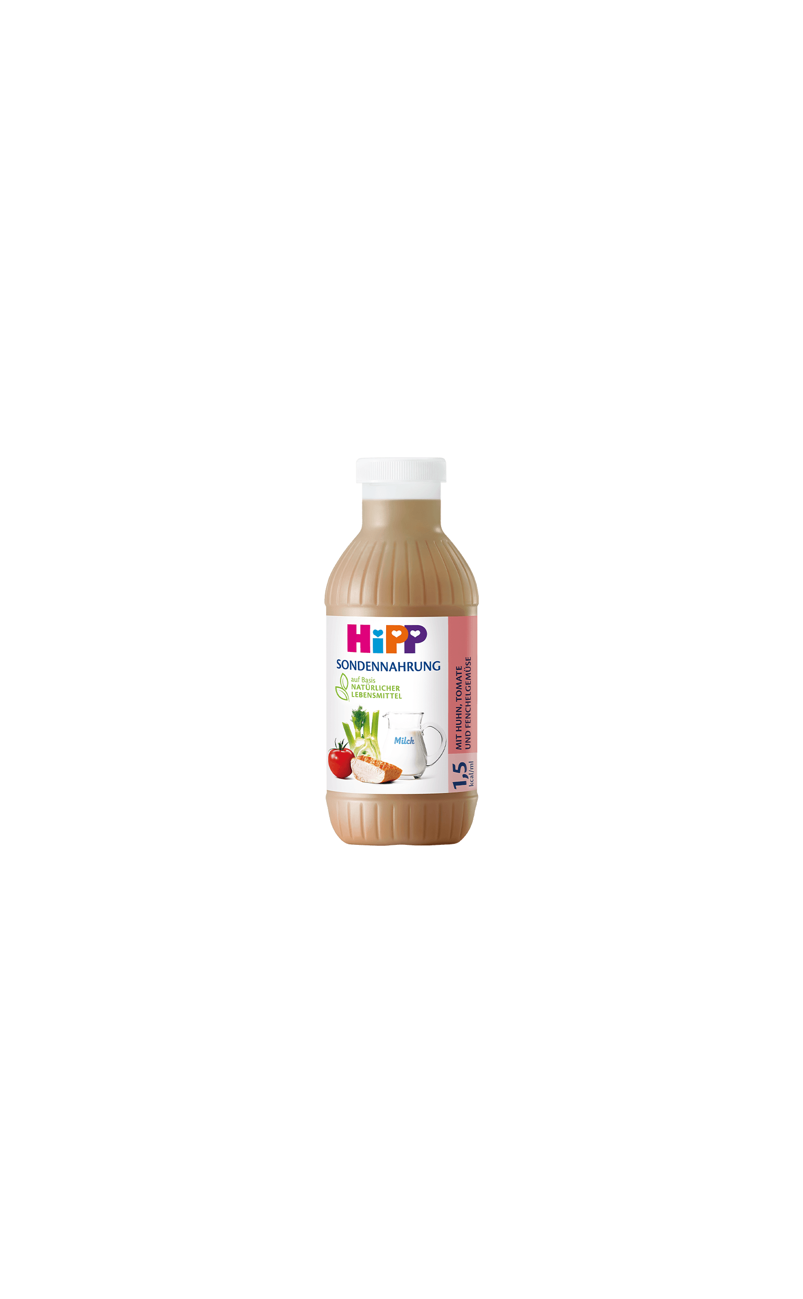 HiPP Sondennahrung 1,5 kcal/ml mit Huhn, Tomate und Fenchelgemüse in 500-ml-Flasche