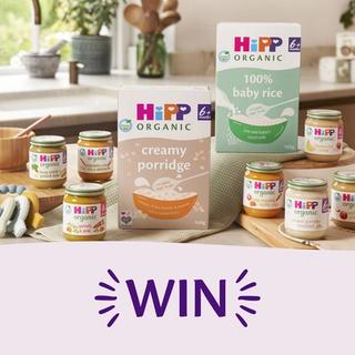 Range of HiPP Organic baby porridges and jars