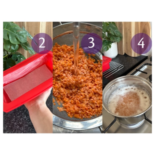 Visual step-by-step guide for recipe method