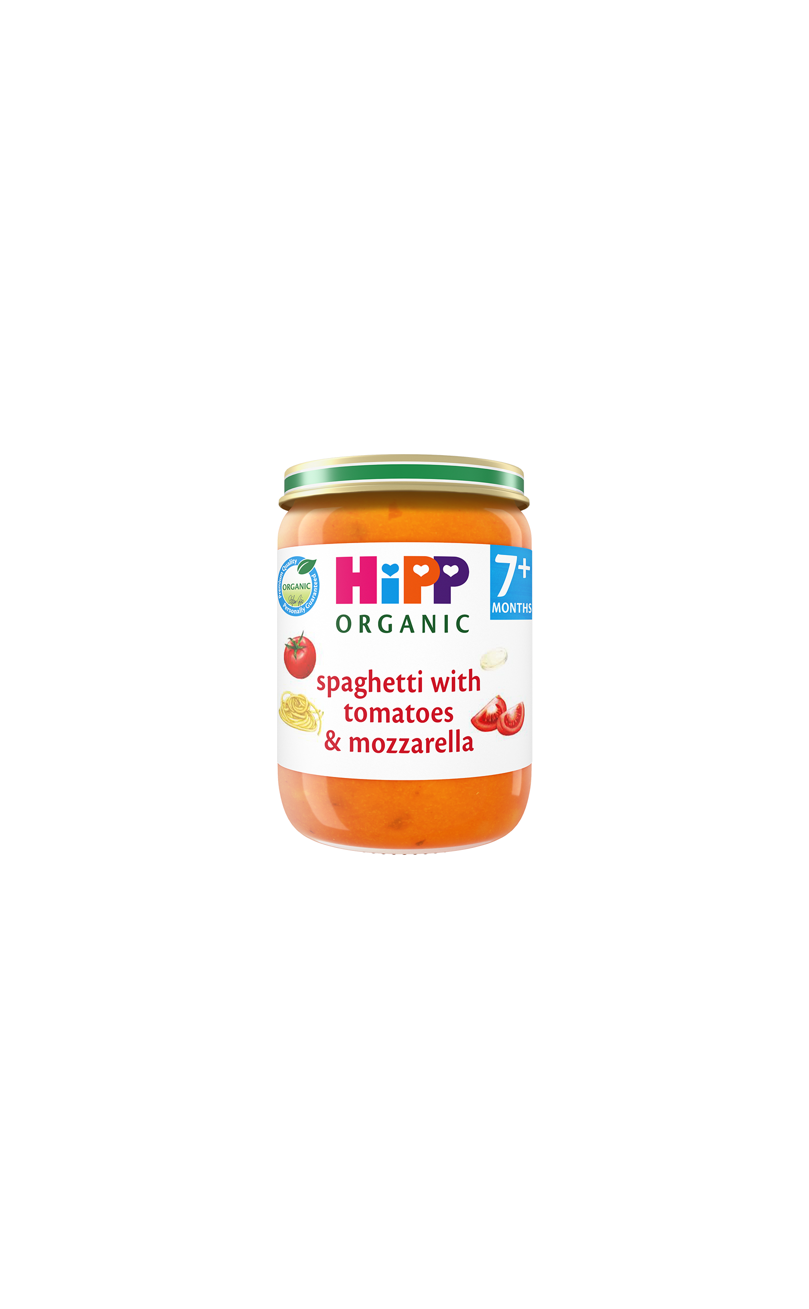 HiPP Organic Spaghetti with tomatoes & mozzarella jar