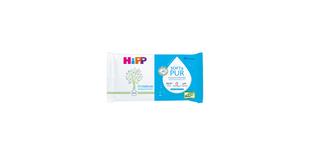 HiPP Soft & Pur Mini Feuchttücher Packung, 10 hypoallergene, parfümfreie Babytücher mit 99,9 % Wasser für sensible Haut