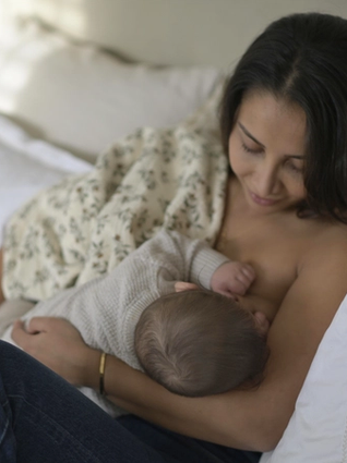 Mother breastfeeding her baby
