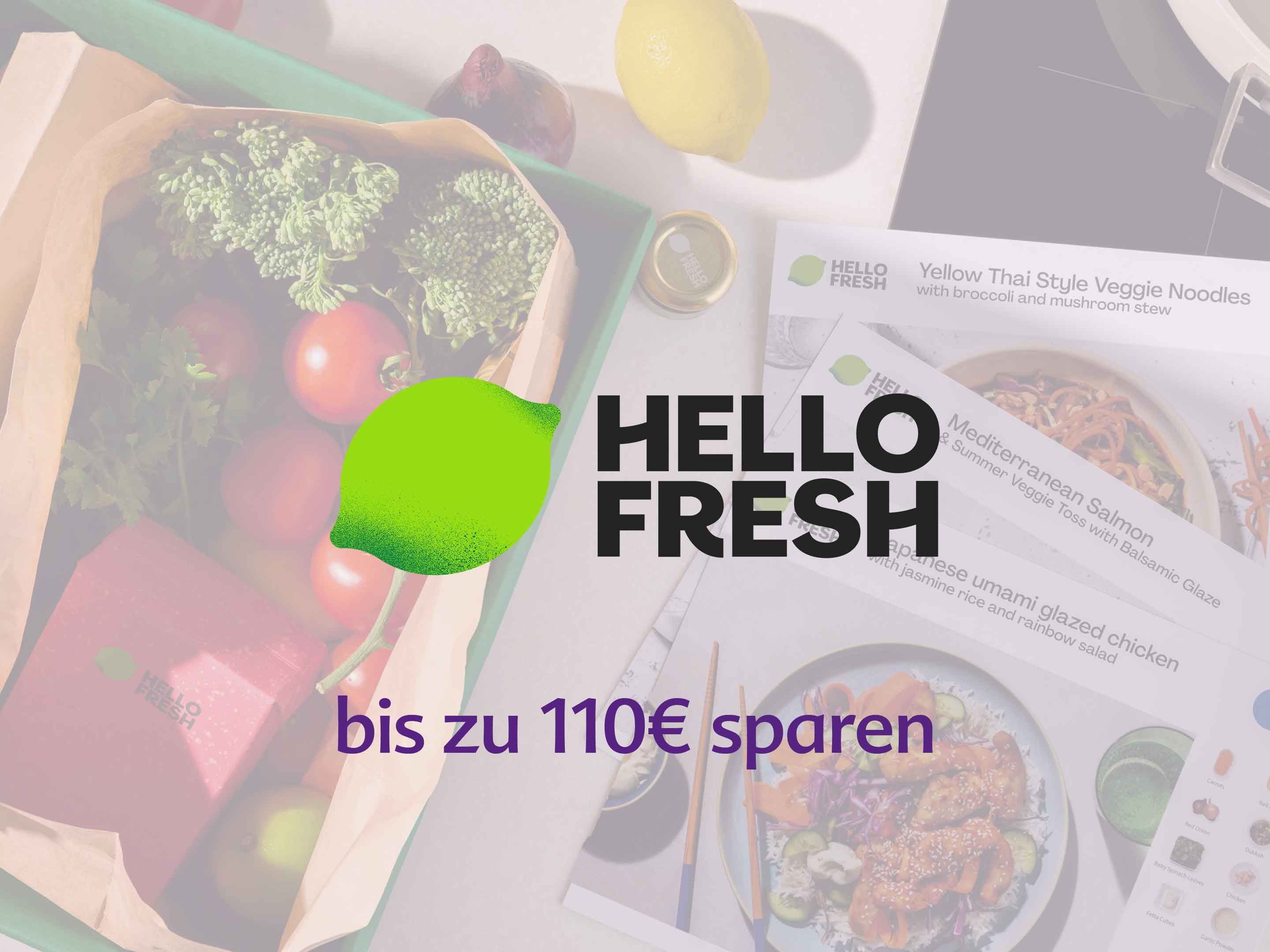 HelloFresh bis zu 110 € sparen
