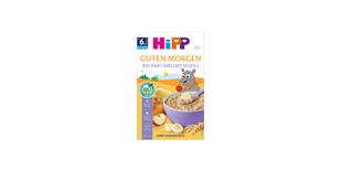 HiPP Guten Morgen Bio Baby Bircher-Müesli Packung mit Schüssel Müesli, Banane, Apfel und Getreide, ab 6 Monaten, ohne Zuckerzusatz