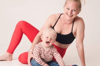 Charlie Launder and her little boy