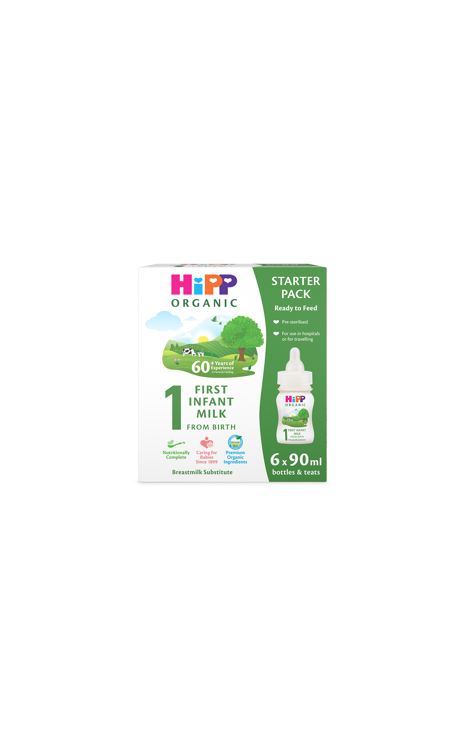 HiPP Organic ready to feed infant starter pack
