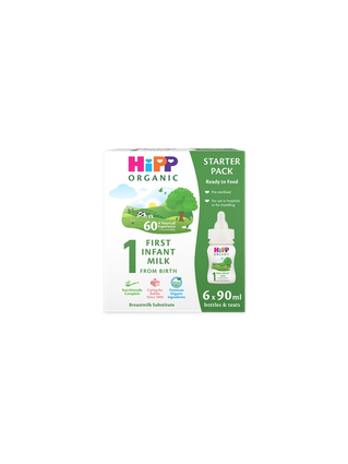 HiPP Organic ready to feed infant starter pack