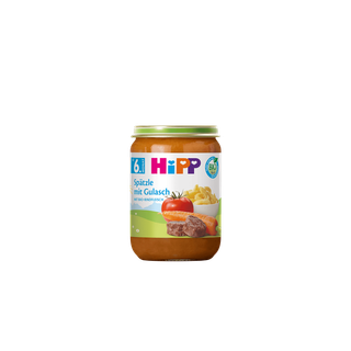HiPP Bio Babygläschen Spätzle mit Gulasch 190g ab dem 6. Monat