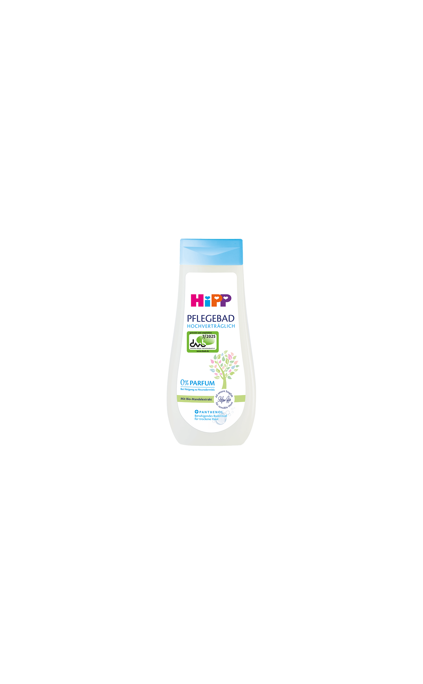 HiPP Baby Pflegebad 200 ml Flasche, parfümfrei und hautverträglich für empfindliche Babyhaut