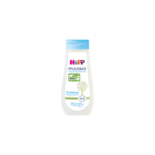 HiPP Pflegebad hochverträglich Flasche mit 0 % Parfum, Panthenol und Bio-Mandelextrakt für sensible, trockene Babyhaut