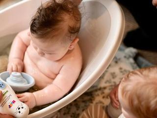 Baby in bath
