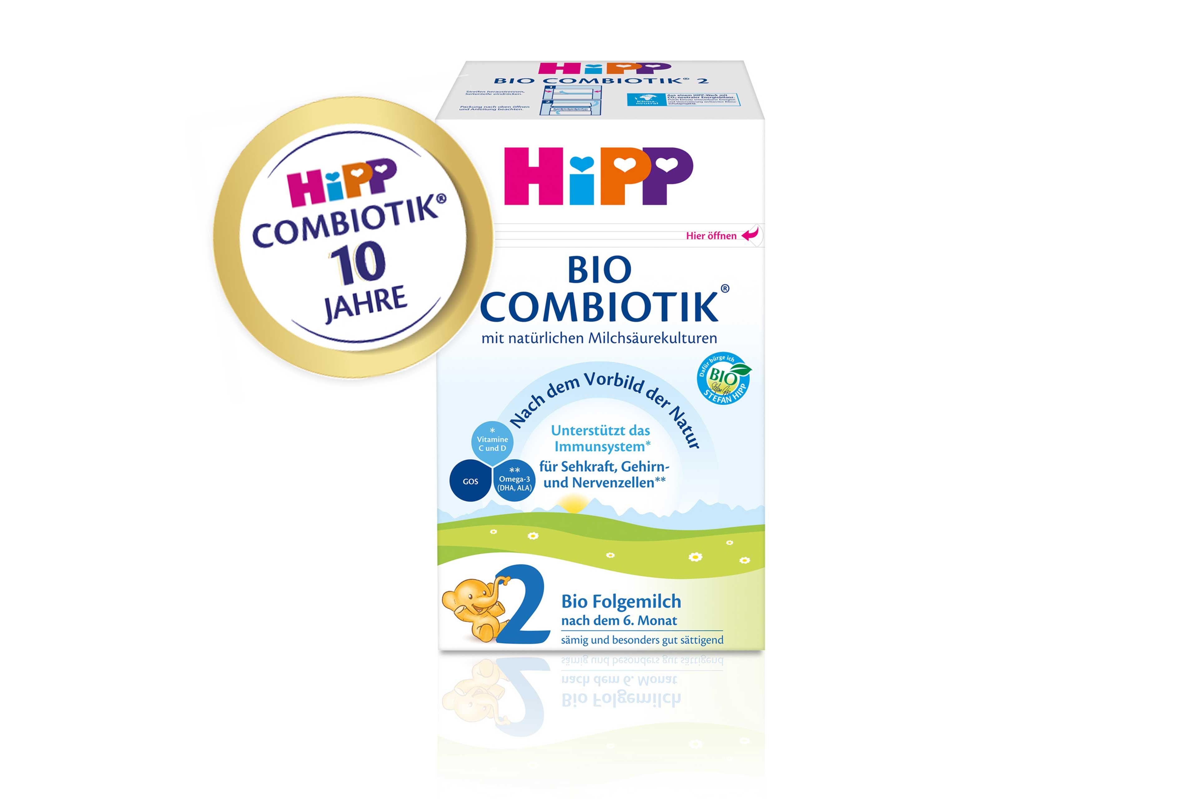 HiPP Bio Combiotk Milchpulver mit 10 Jahres Siegel