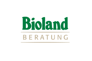 Bioland-Logo mit grünem Schriftzug „Bioland“ und dem Wort „Beratung“ darunter auf hellem Hintergrund