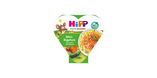 HiPP Pasta Bambini Mini-Rigatoni in Gemüse-Sahnesauce in einer herzförmigen 250-g-Schale