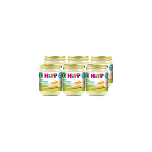Sechserpack HiPP Gläschen Reine Pastinaken, 6×125 g Bio-Gemüsebrei ab dem 5. Monat