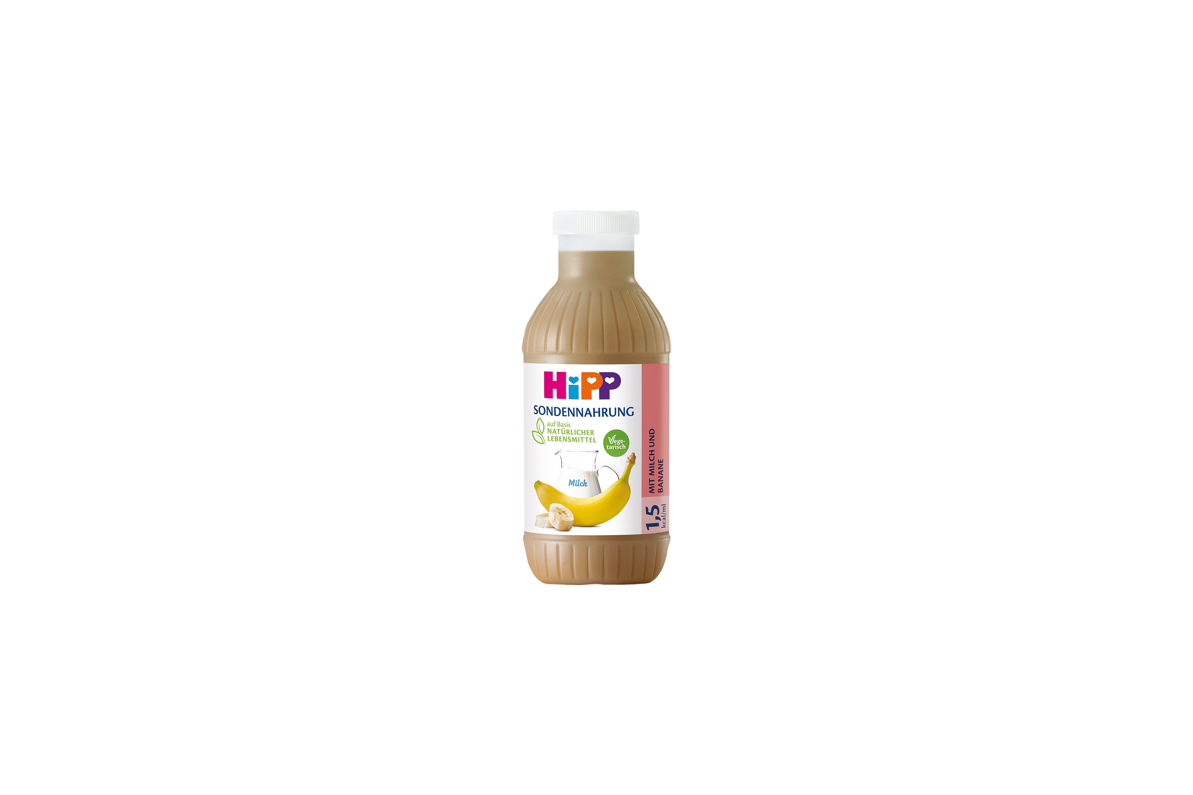 Flasche HiPP Sondennahrung 1,5 kcal/ml mit Milch und Banane