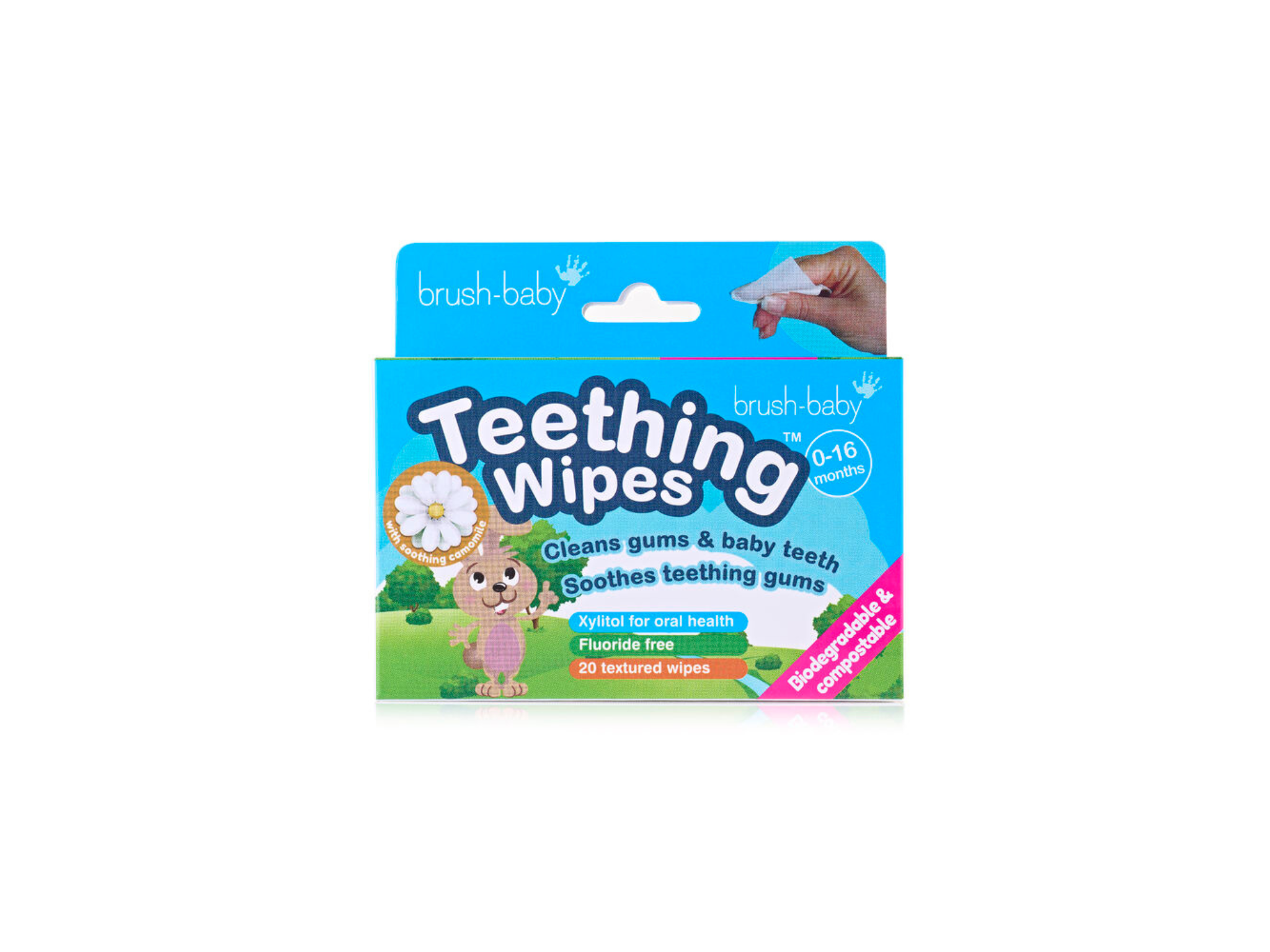 BrushBaby teething wipes