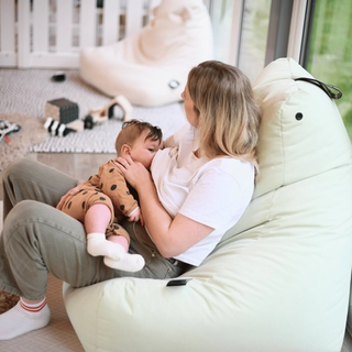 Mum breastfeeding baby
