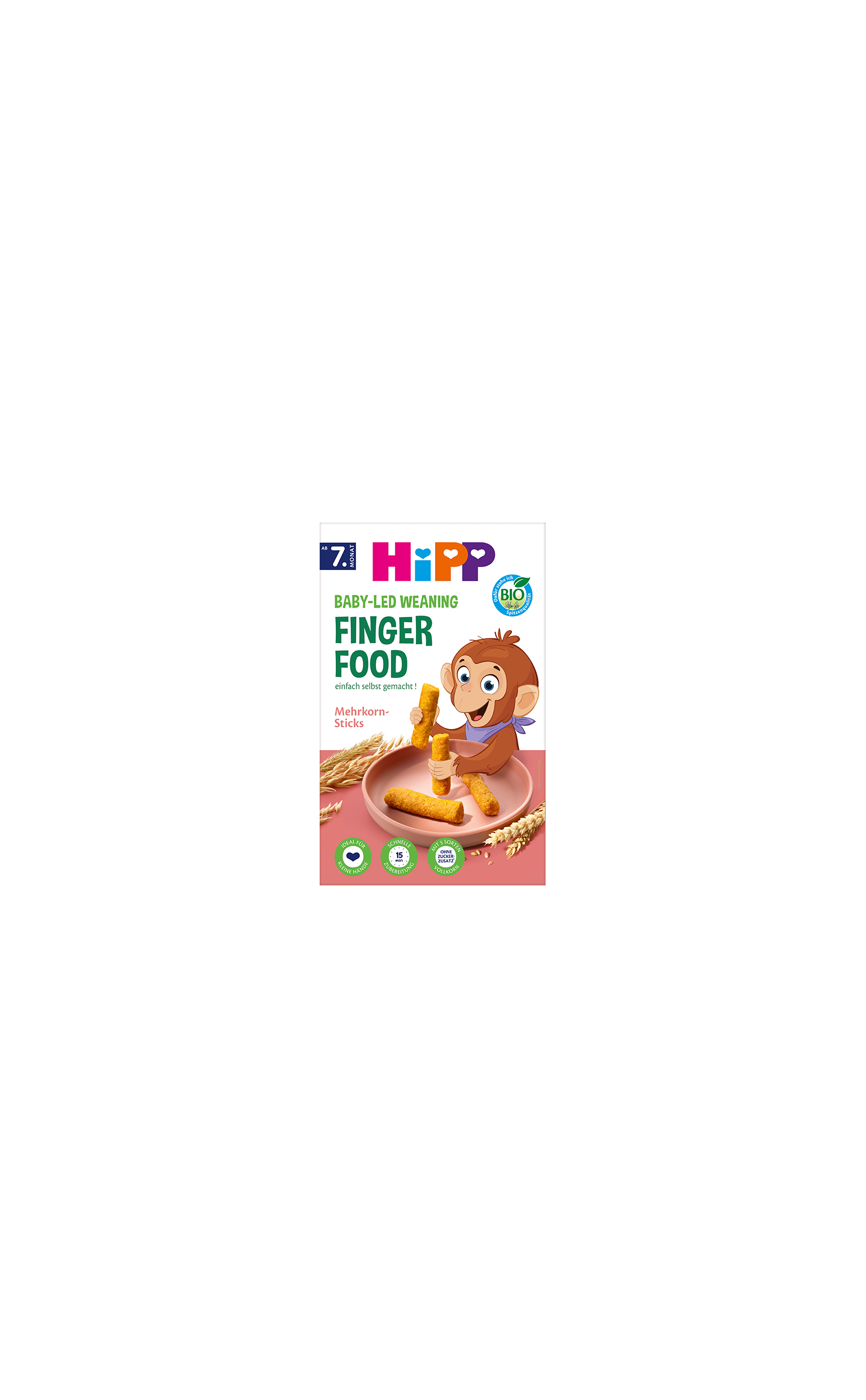 HiPP Bio Baby-Led Weaning Finger Food Mehrkorn-Sticks, 240 g, ab dem 7. Monat