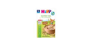 HiPP Guten Tag Bio Getreidebrei 5-Korn Packung mit Schüssel Vollkornbrei und Getreideähren, ab 5. Monat, ohne Zuckerzusatz