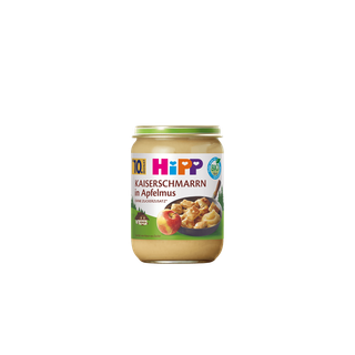 HiPP Bio-Gläschen Kaiserschmarrn in Apfelmus für Babys ab 10. Monat, Produktpackung