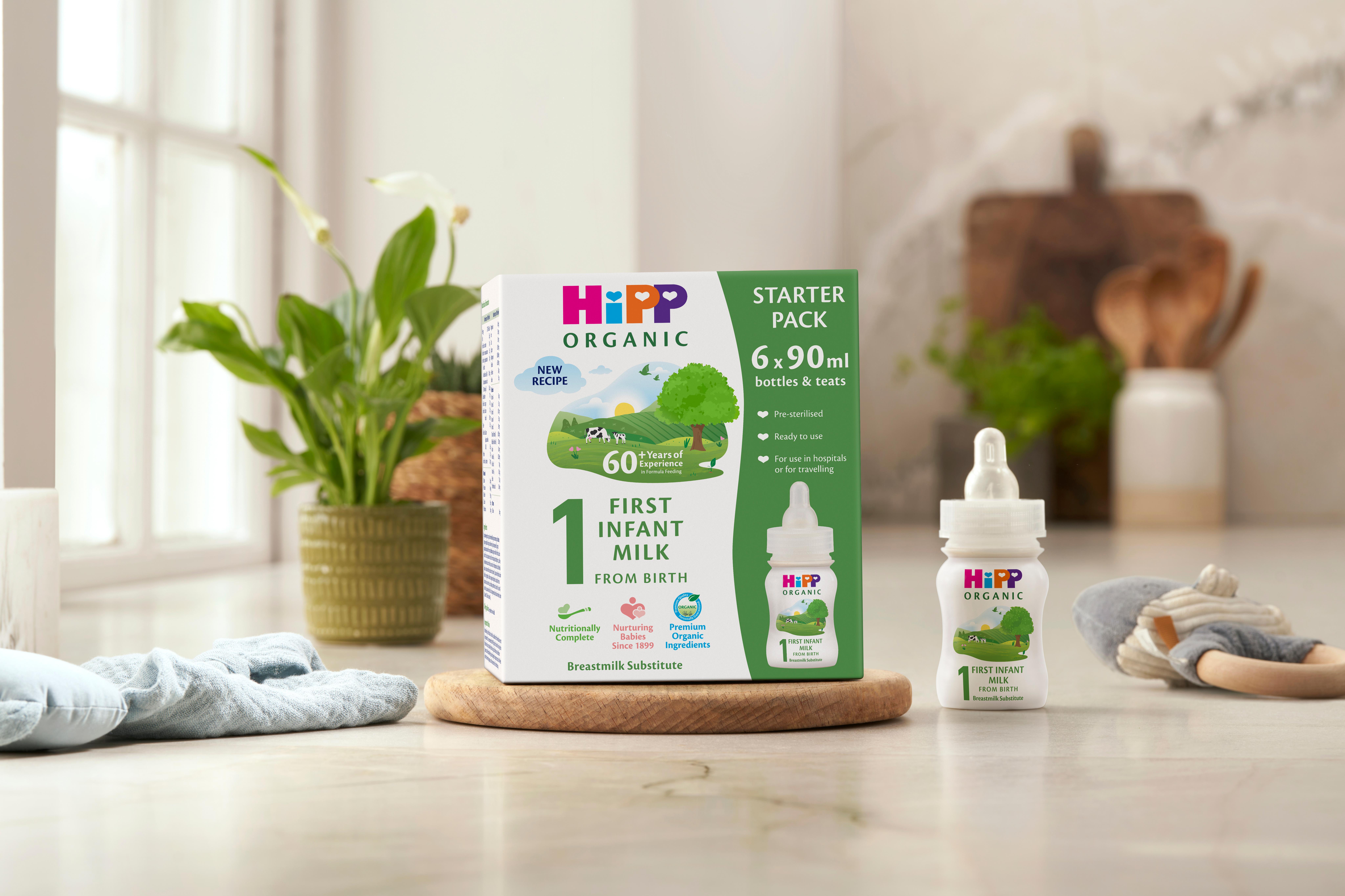 First infant milk ready to feed starter pack HiPP Organic