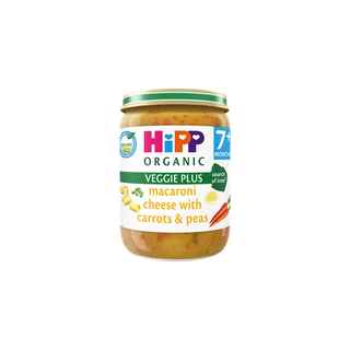 HiPP Organic Macaroni Cheese With Carrots & Peas Jar