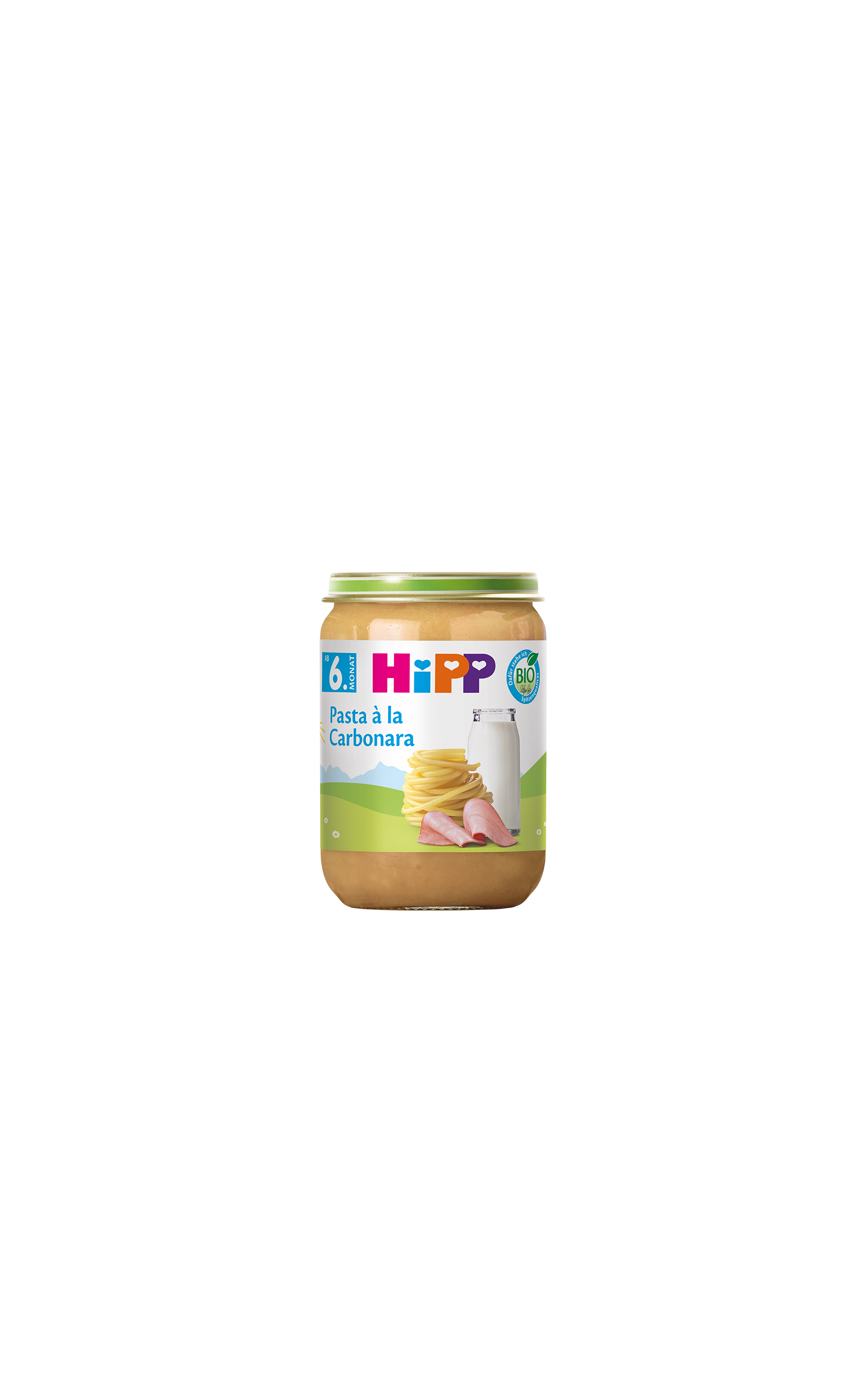 HiPP Bio Pasta à la Carbonara im 190-g-Glas, ab dem 6. Monat