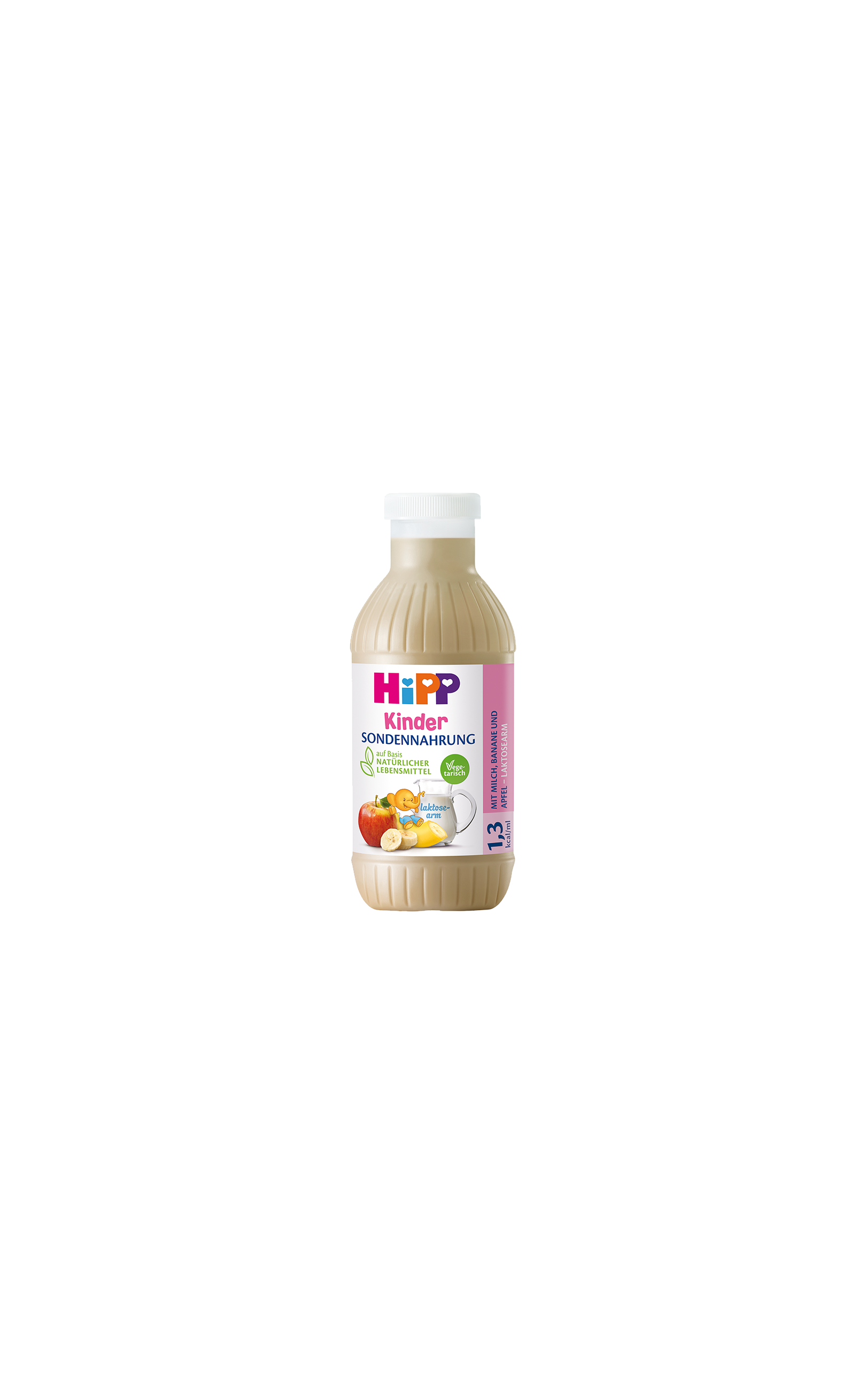 HiPP Kinder Sondennahrung Flasche mit Milch, Banane und Apfel, hochkalorische ballaststoffreiche Sondennahrung für Kinder