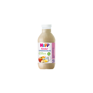 HiPP Kinder Sondennahrung Flasche mit Milch, Banane und Apfel, hochkalorische ballaststoffreiche Sondennahrung für Kinder