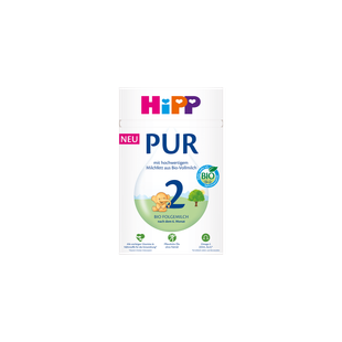 HiPP PUR 2 Bio Folgemilch Packung 1x500g für Babys ab dem 6. Monat