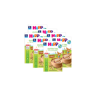 7er Pack HiPP Guten Tag Bio Getreidebrei 5-Korn ohne Zuckerzusatz für Babys ab dem 5. Monat
