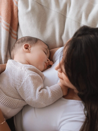 Baby contact napping