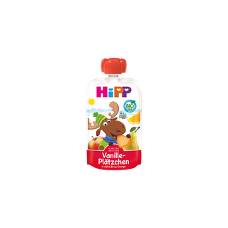 HiPP Bio-Quetschbeutel Vanille-Plätzchen in Apfel, Birne und Orange, Limited Edition