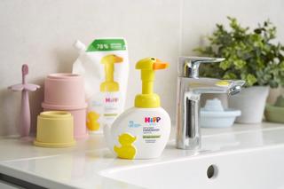 HiPP Kids Handwash Duck and Refill on a bathroom sink