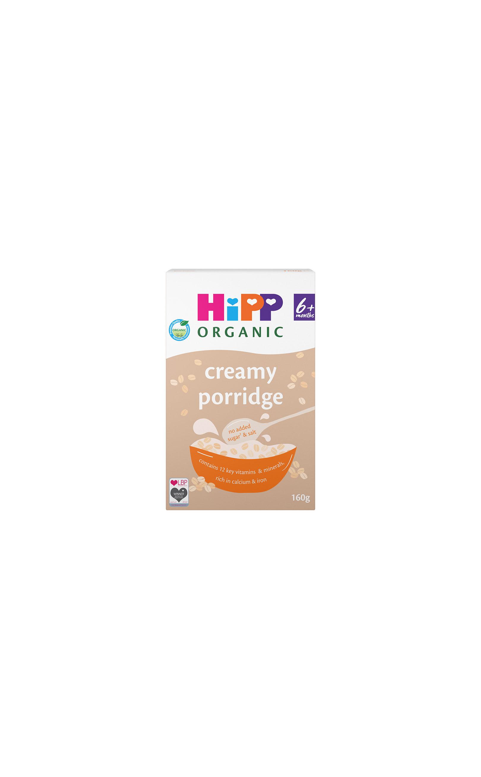 Creamy porridge cereal HiPP Organic