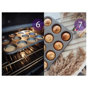 Visual step-by-step guide of recipe method