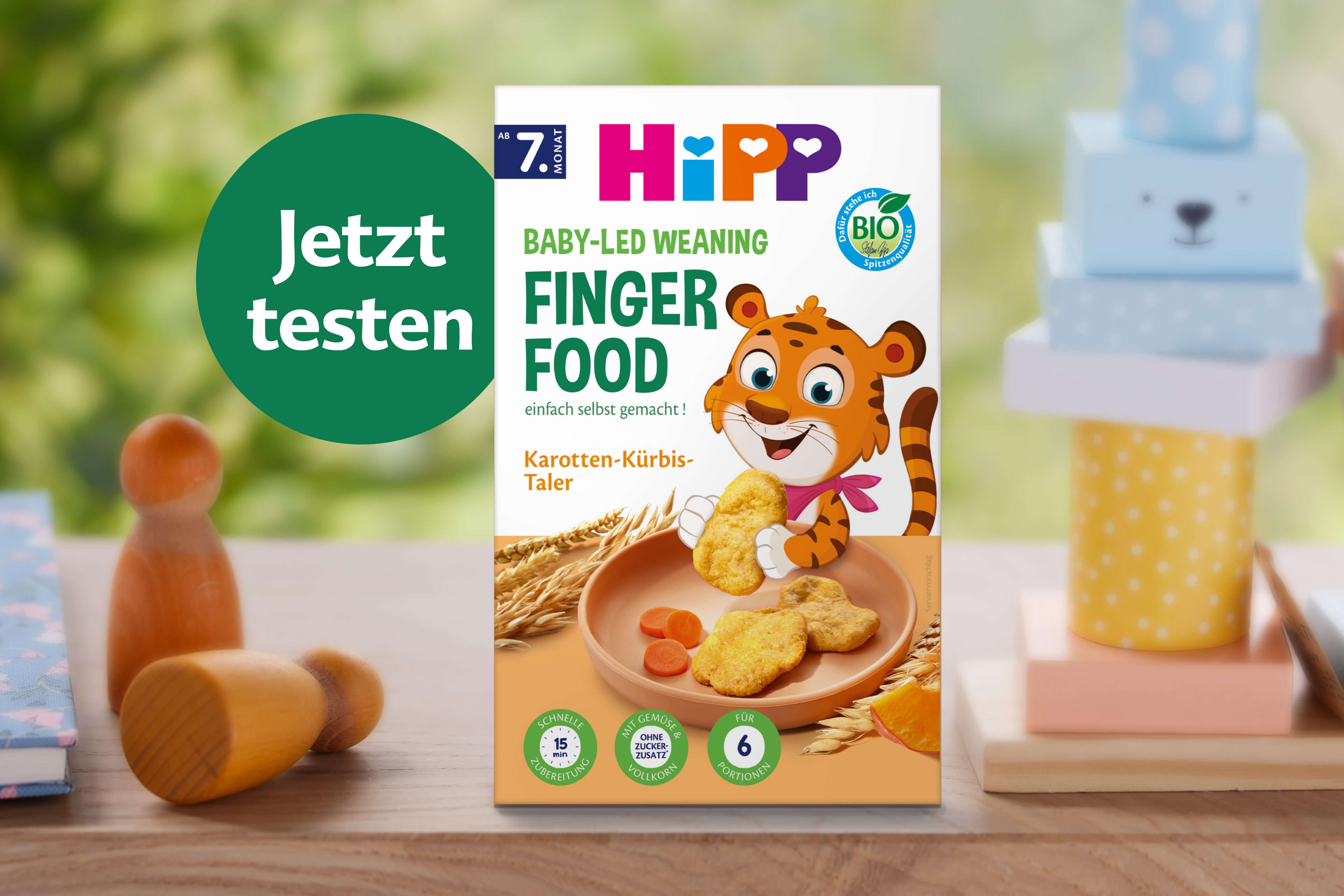 HiPP Baby-Led Weaning Finger Food Karotten-Kürbis-Taler ab dem 7. Monat