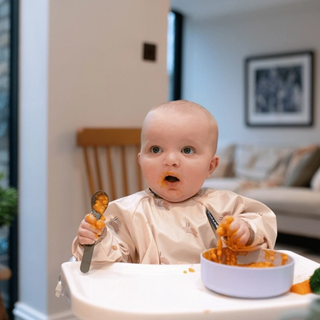 Baby looking shocked
