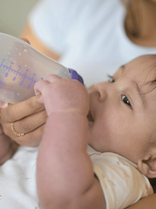 Baby bottle feeding