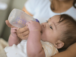 Baby bottle feeding