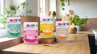 HiPP dried foods on a kitchen worktop
