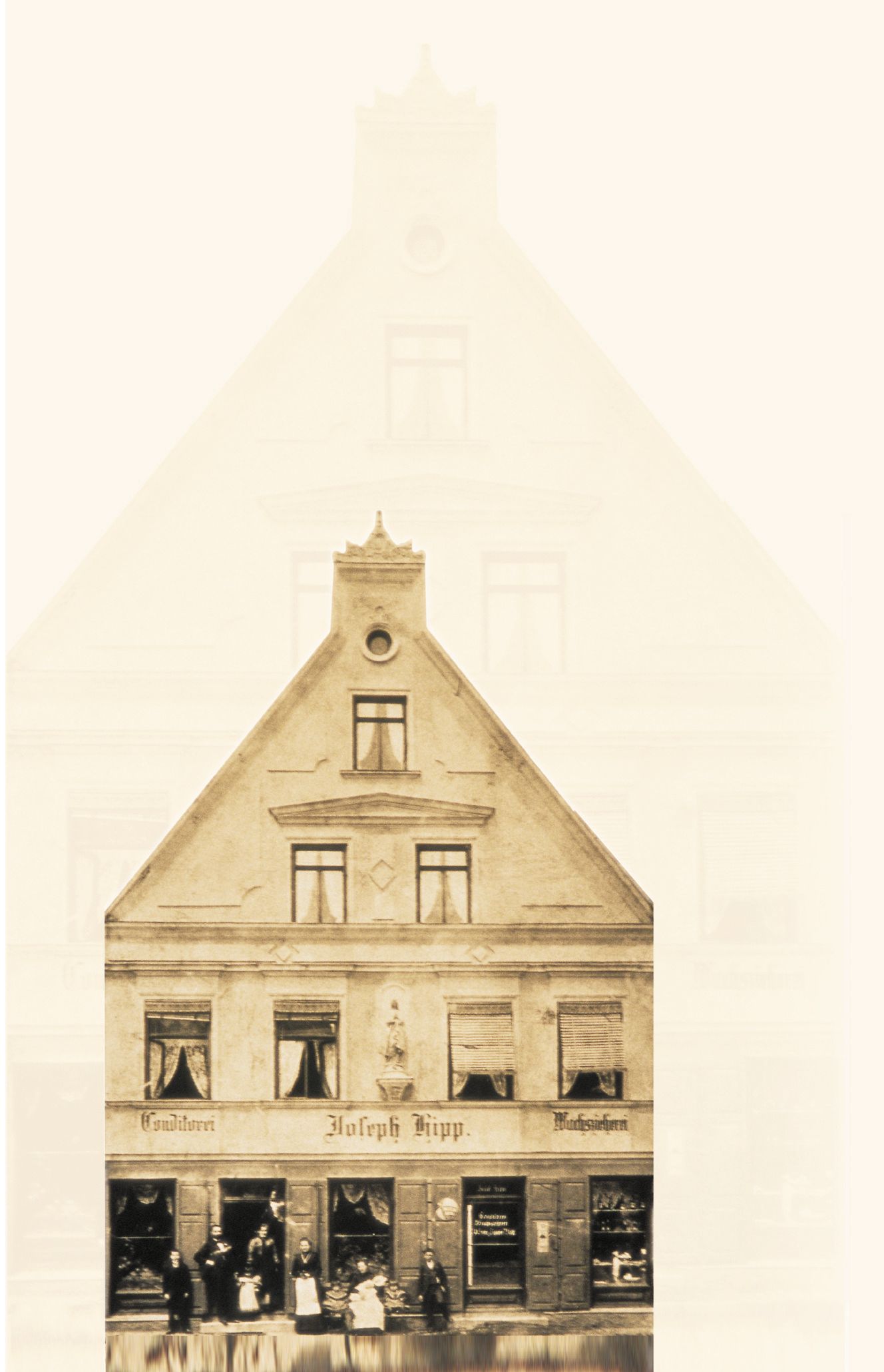 Café HiPP in Pfaffenhofen, historische Aufnahme