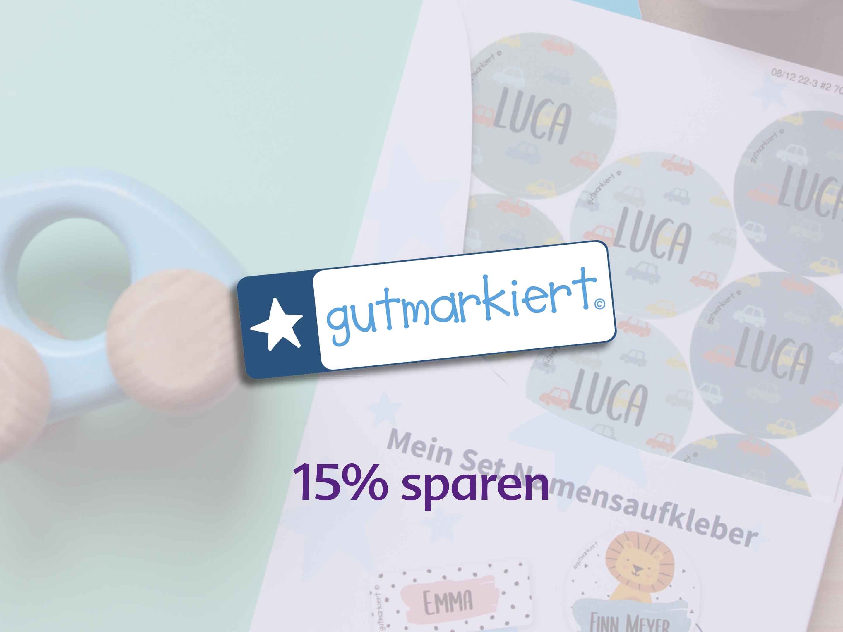 gutmarkiert 15% sparen