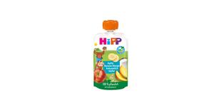 HiPP Bio-Quetschbeutel Apfel Banane Mango mit Kokosmilch und Hafer für Kinder ab 1 Jahr, 100 % pflanzlich