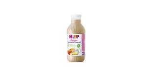 HiPP Kinder Sondennahrung Flasche 1,3 kcal/ml mit Milch, Banane und Apfel auf weißem Hintergrund
